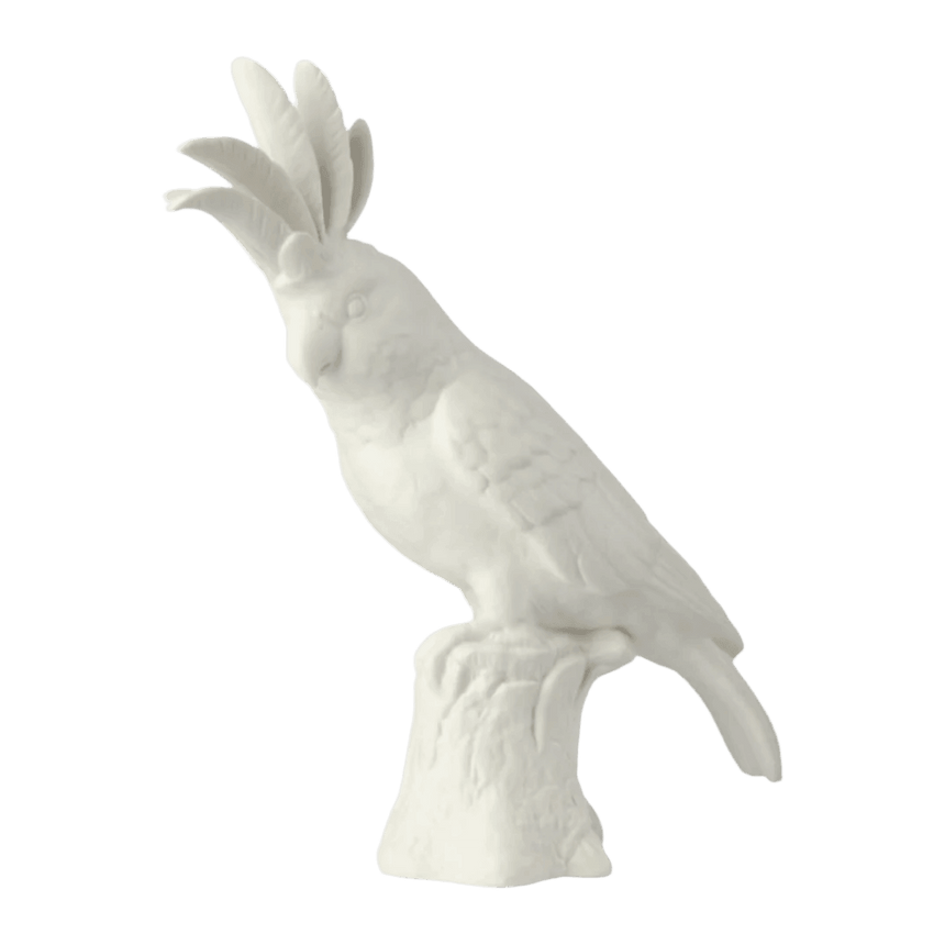 Cockatoo porcelain decoration