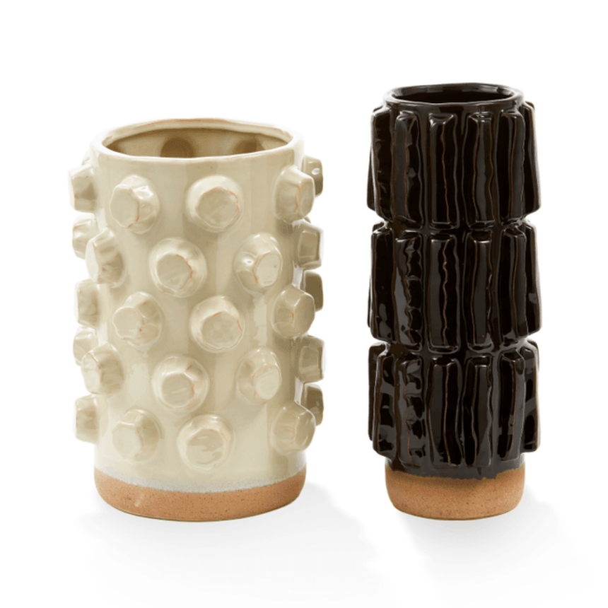 Structure ceramic vase 40cm