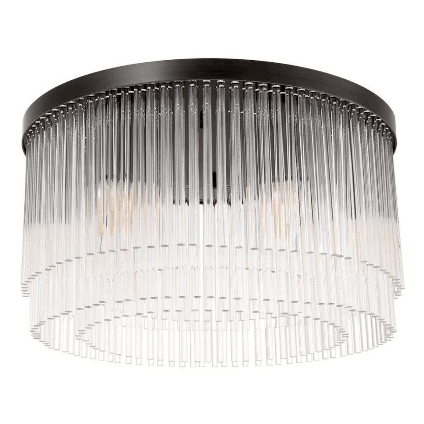 Hector glass ceiling lamp