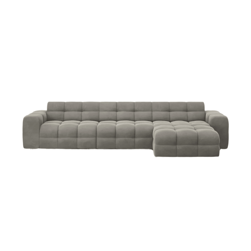 Kendal right-hand velvet corner sofa 357x173