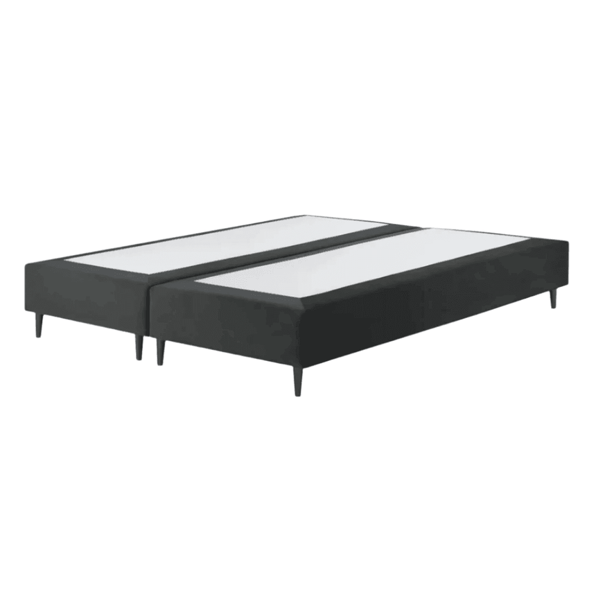 Whale bársony ágykeret 160x200 fekete lábbal