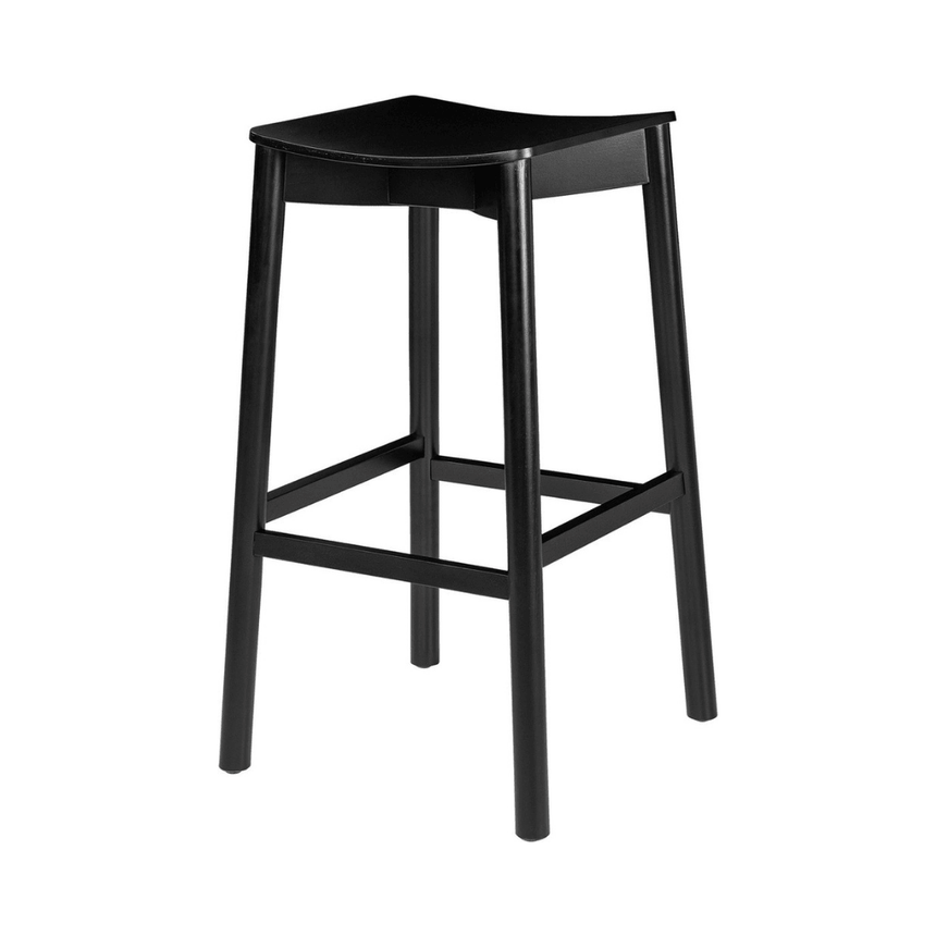 Mine wooden backless bar stool