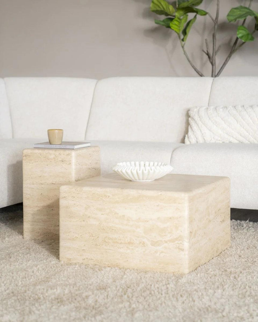 Donta Limestone Coffee Table