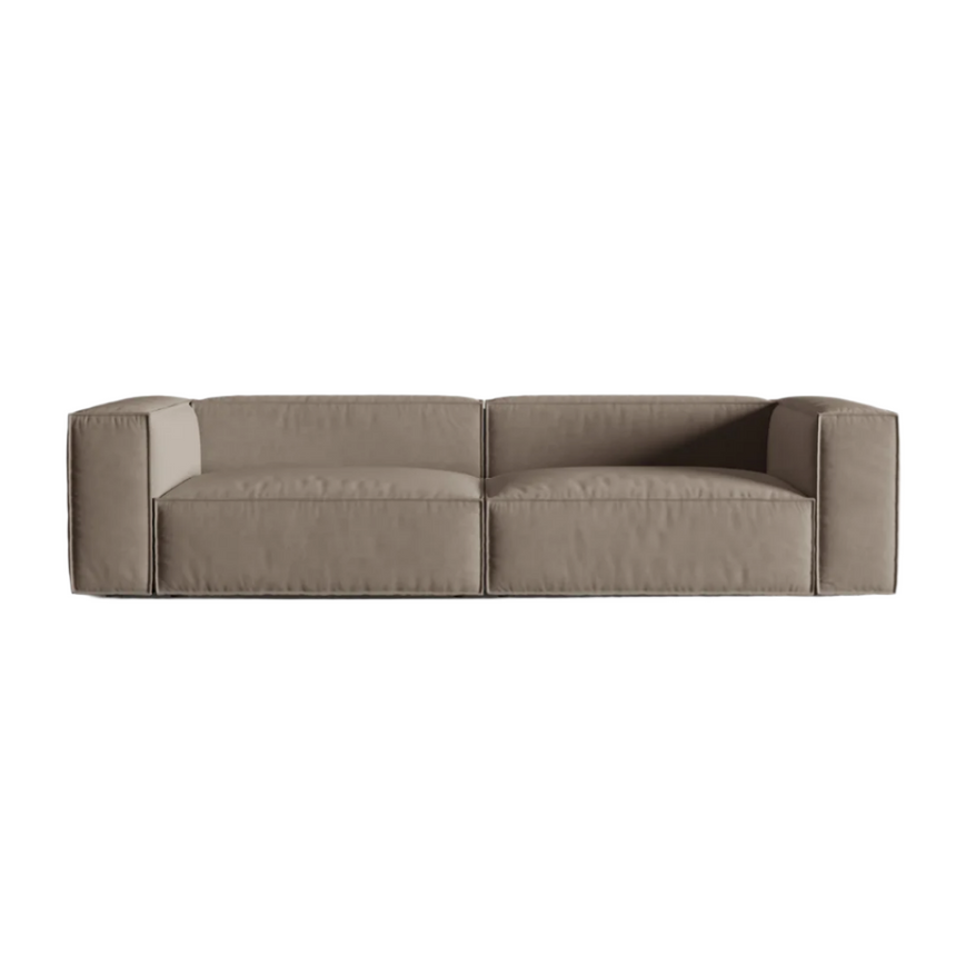 Ruby 2-seater velvet sofa