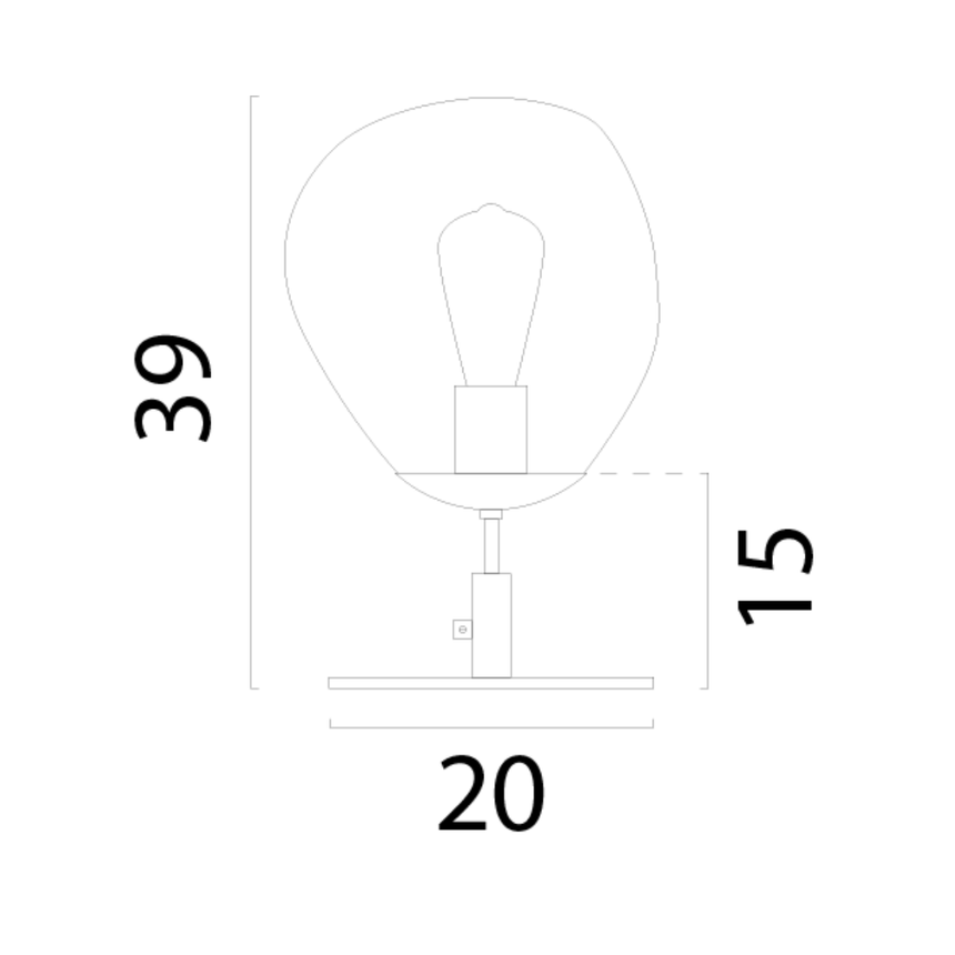 Lava üveg asztali lámpa 39