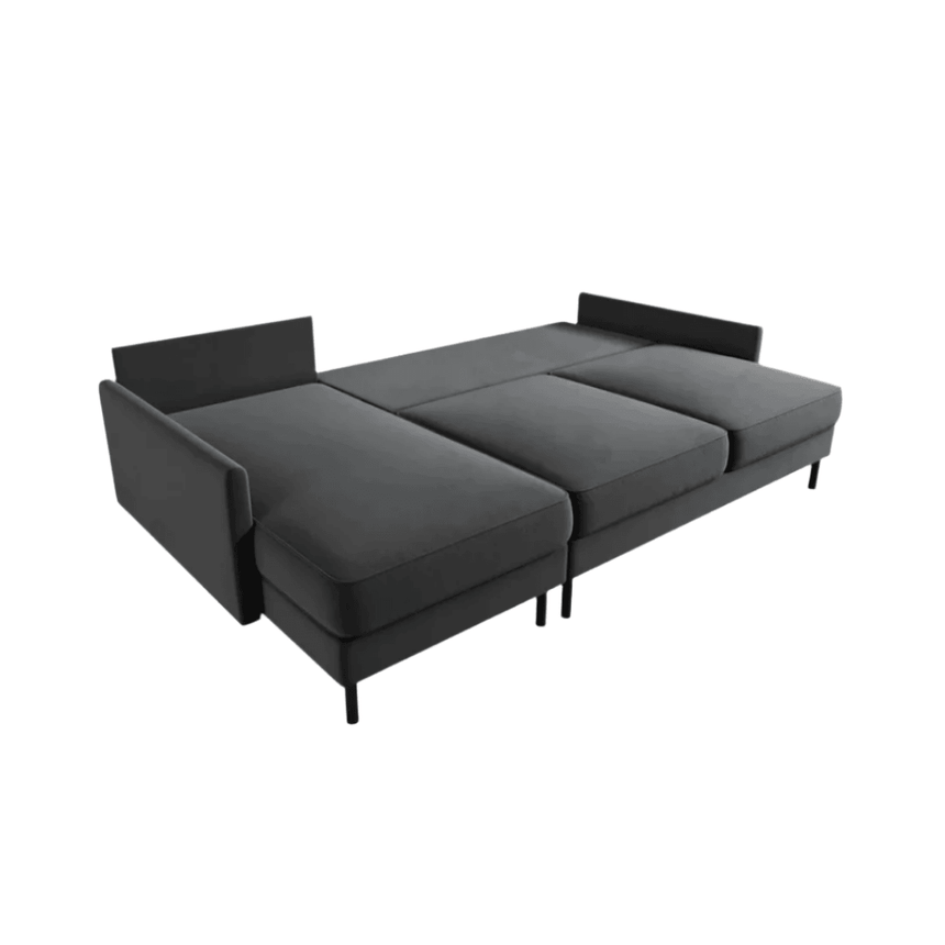 Scott balos bársony sarokkanapé