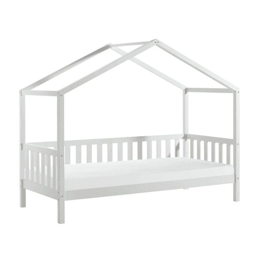 DALLAS wooden house children's bed 90x200 with mattress