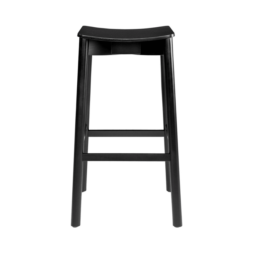 Mine wooden backless bar stool