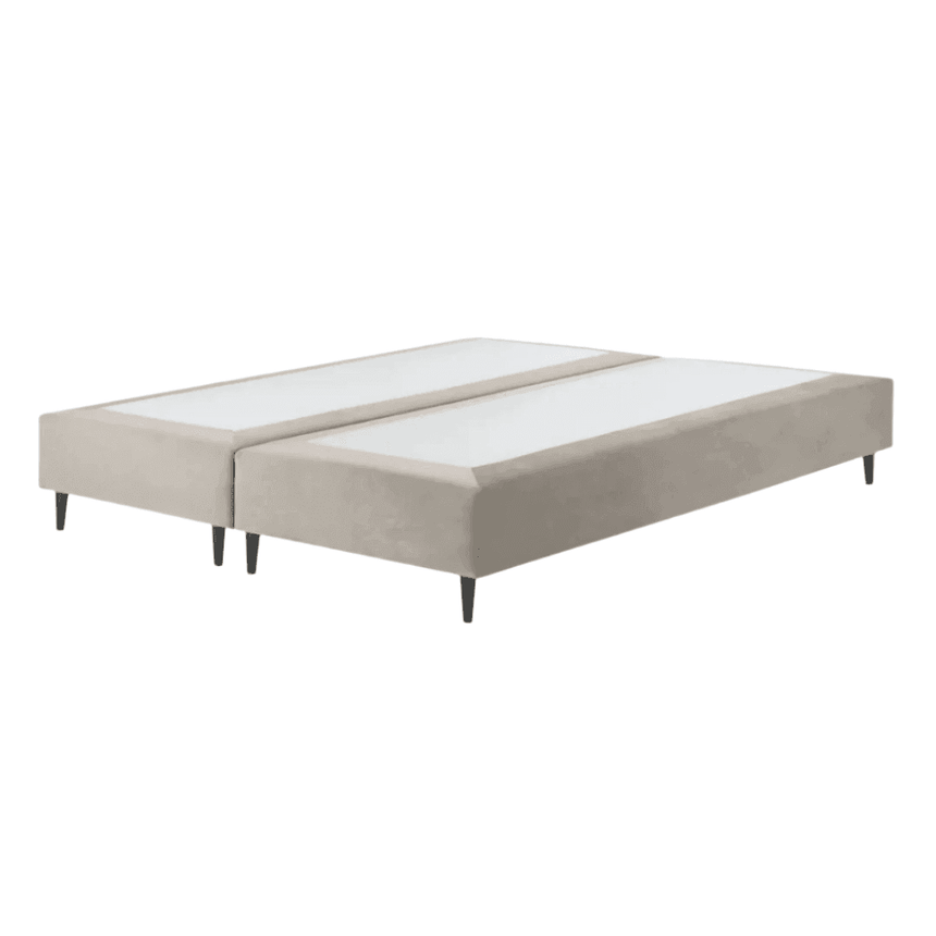 Whale bársony ágykeret 160x200 fekete lábbal