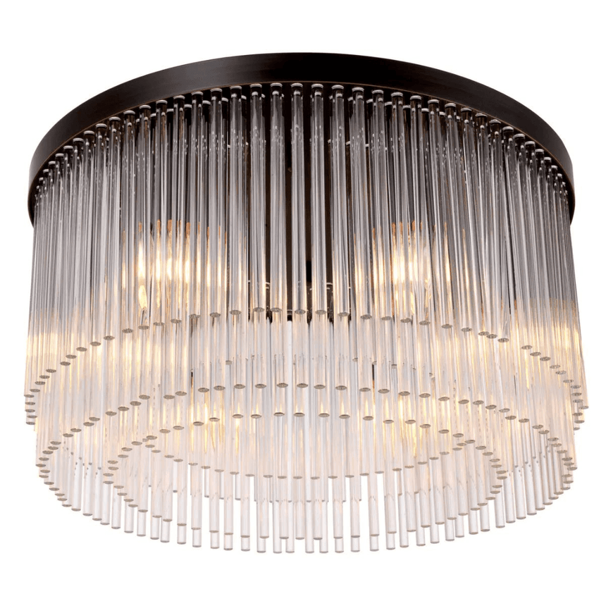 Hector glass ceiling lamp