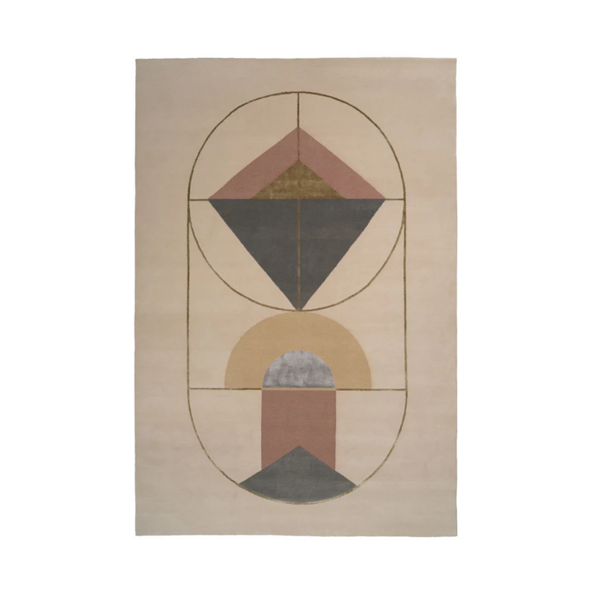 Muted Frontier wool rug