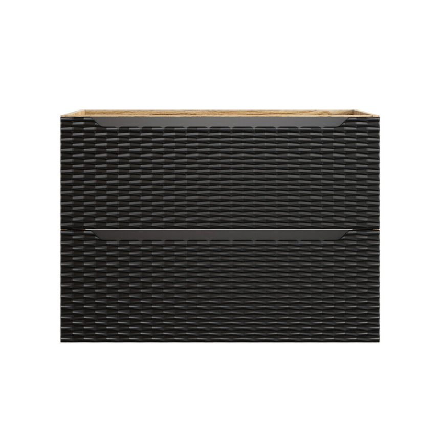 Baggy woven chenille pouf