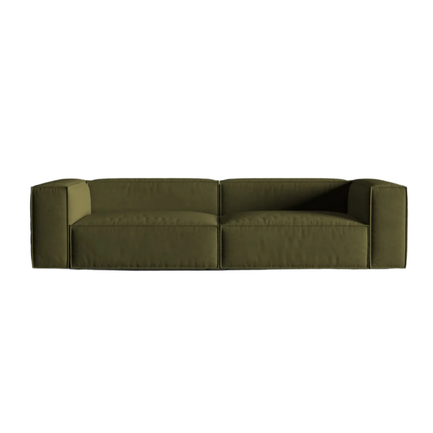 Ruby 2-seater velvet sofa