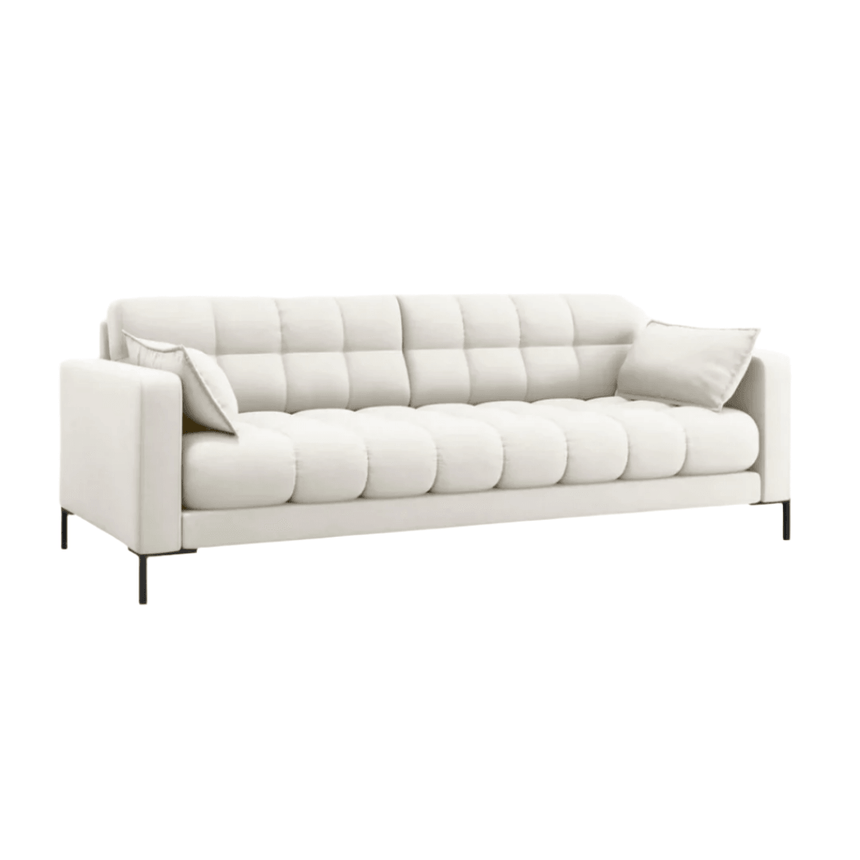 Mamaia 4 személyes szövet kanapé fekete lábbal