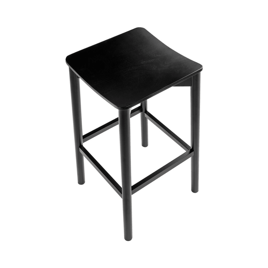 Mine wooden backless bar stool