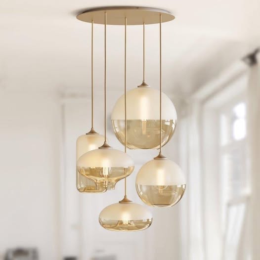 Mezzo 3 üveg függőlámpa szettben