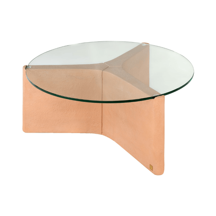 Yenn üveg dohányzóasztal