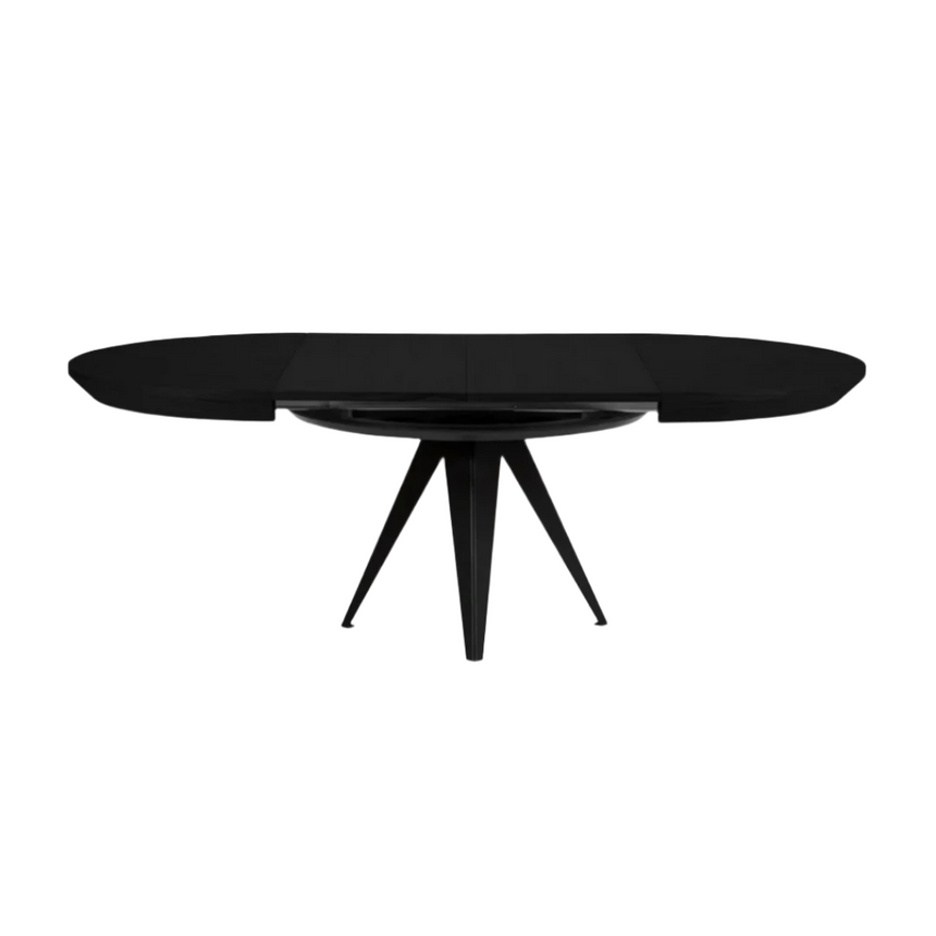 Toni extendable wooden dining table Ø120