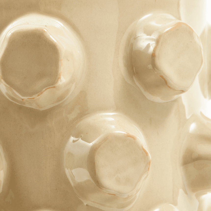 Structure ceramic vase 40cm