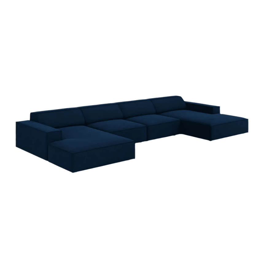Jodie U-Shaped Velvet Sofa