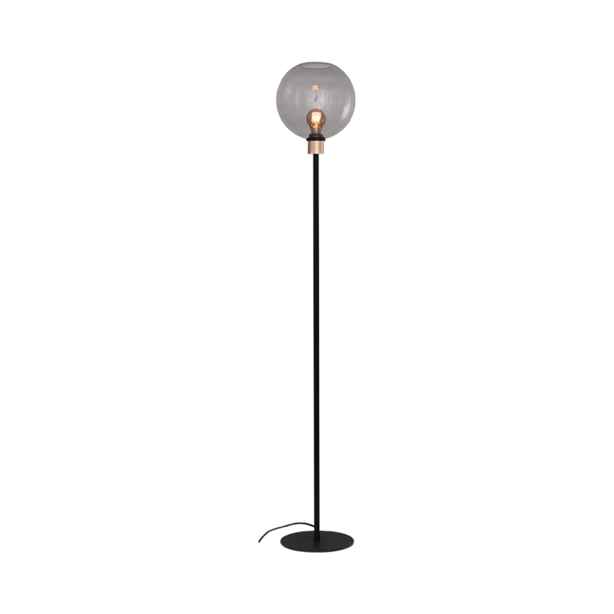 Lava 3-bulb dark gray glass pendant lamp