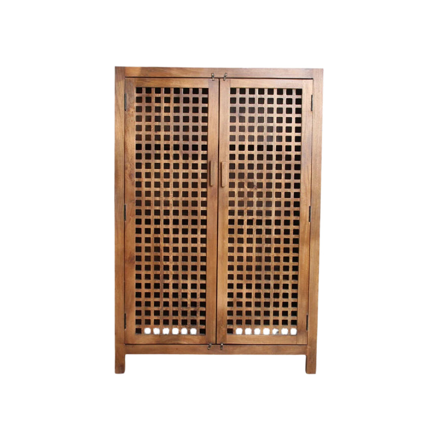 Mango wood tall cabinet