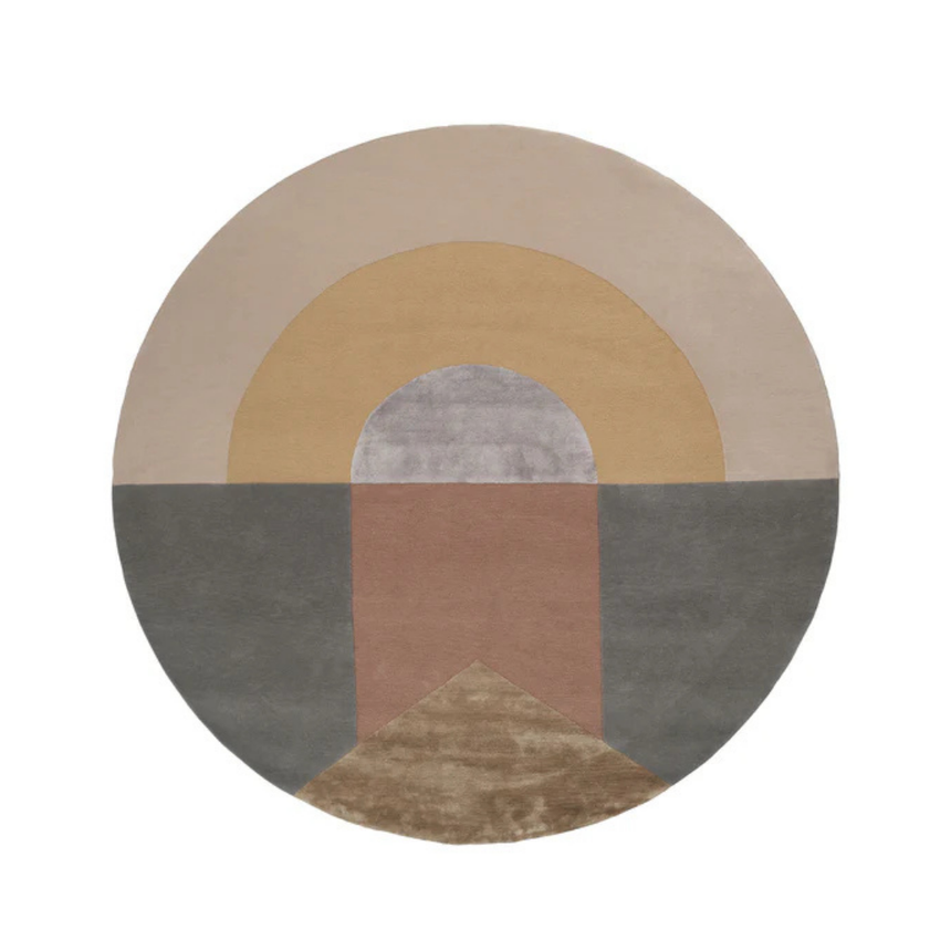 Muted Frontier wool rug