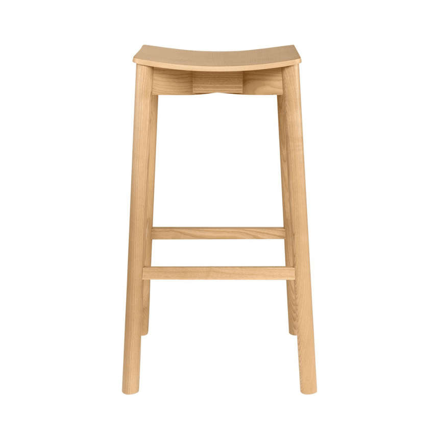 Mine wooden backless bar stool