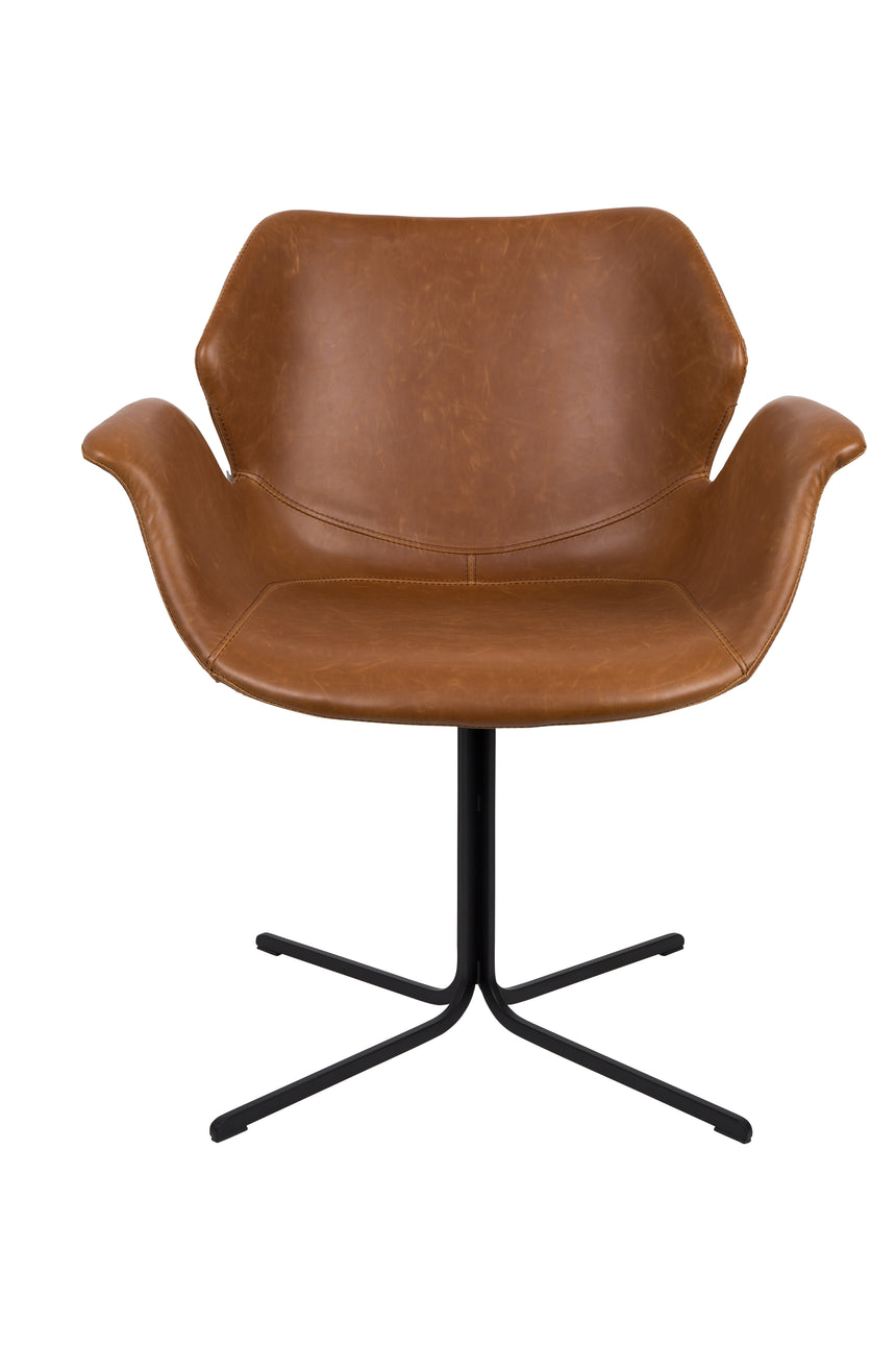 Nikki textilbőr karfás szék