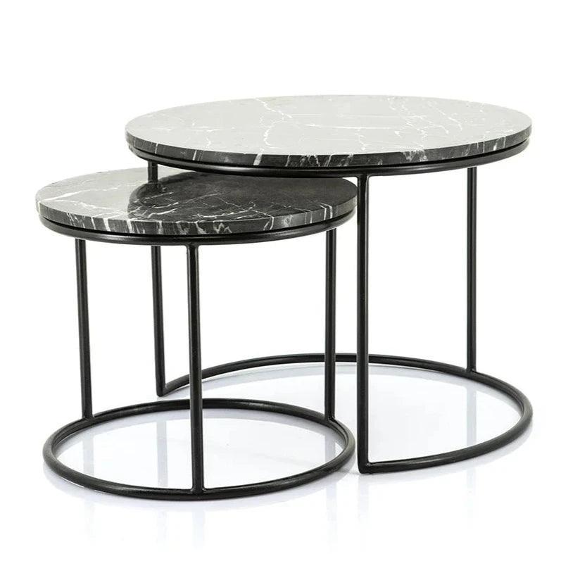 Romeo marble coffee table set