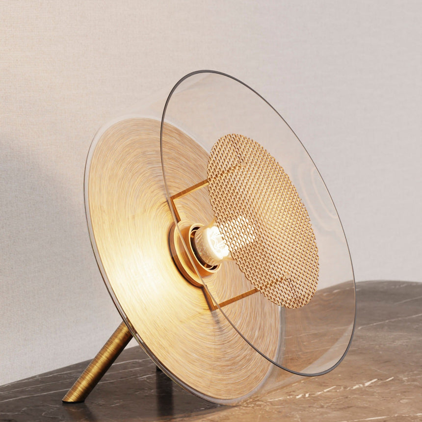 Glow üveg asztali lámpa