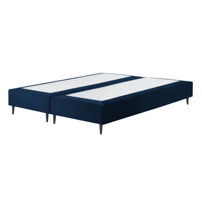 Whale bársony ágykeret 160x200 fekete lábbal