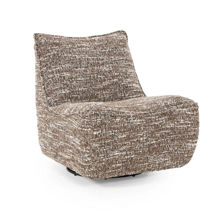 Loys fabric swivel armchair