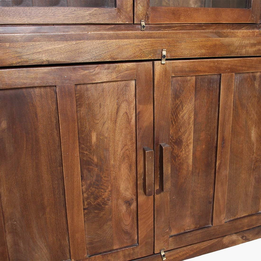 Hutch fa magas kabinet