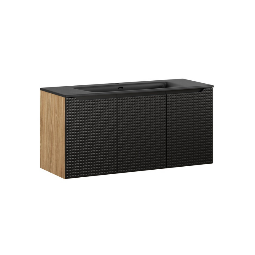 Baggy woven chenille pouf