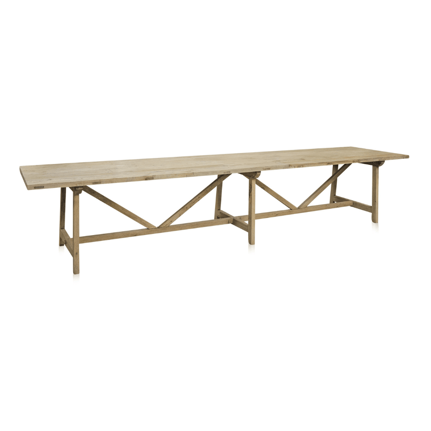 Mine wooden dining table 400x90