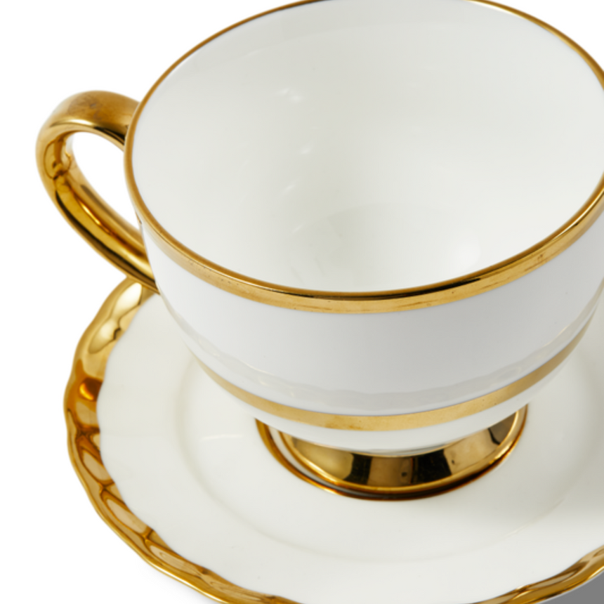 Golden Finds porcelán teás csésze szett