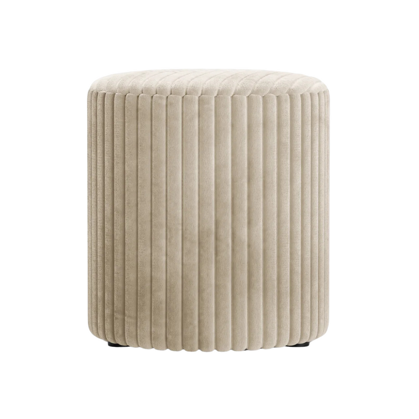 Dia kordbársony puff Ø40