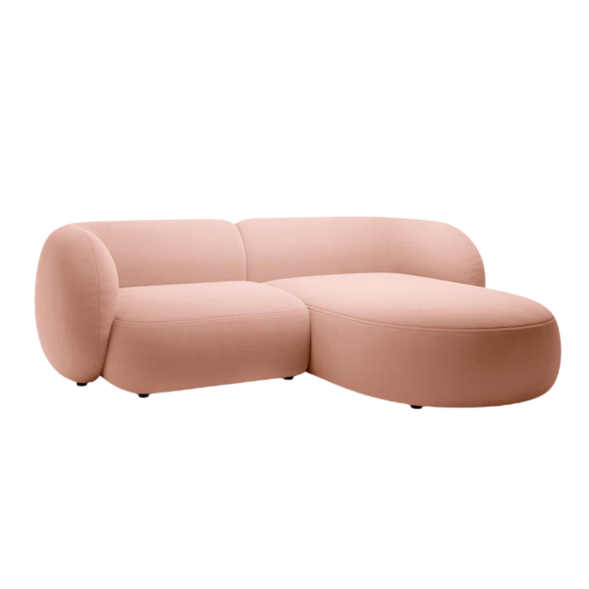 Kate bársony sarokkanapé jobbos 255cm