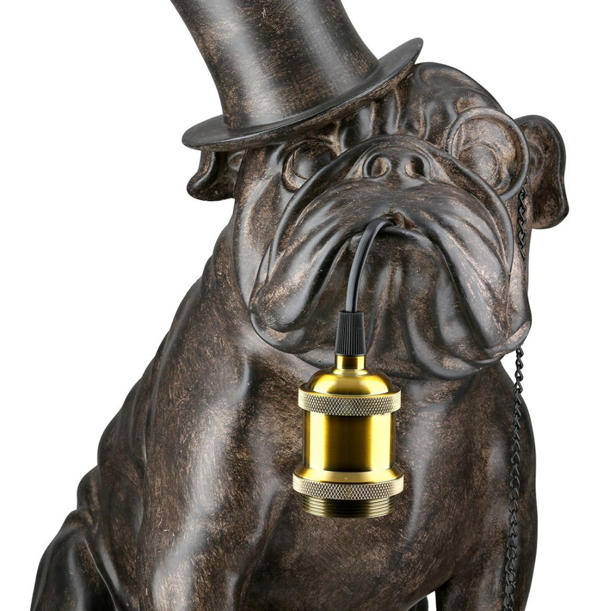 Pug Hat műgyanta asztali lámpa