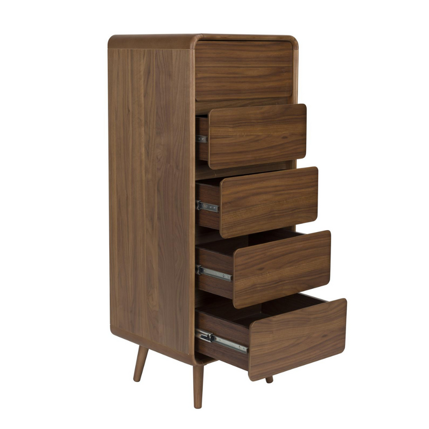 Rise wooden chest of drawers