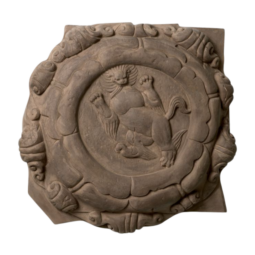 Jasper round metal flower pot medium