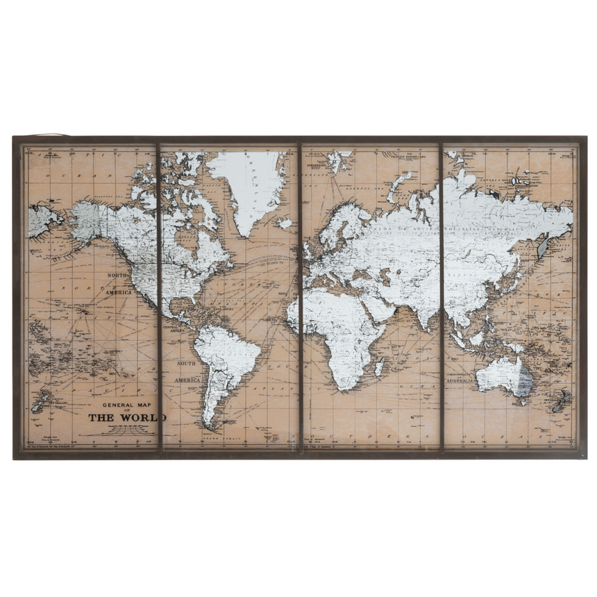 World Map paper wall mural