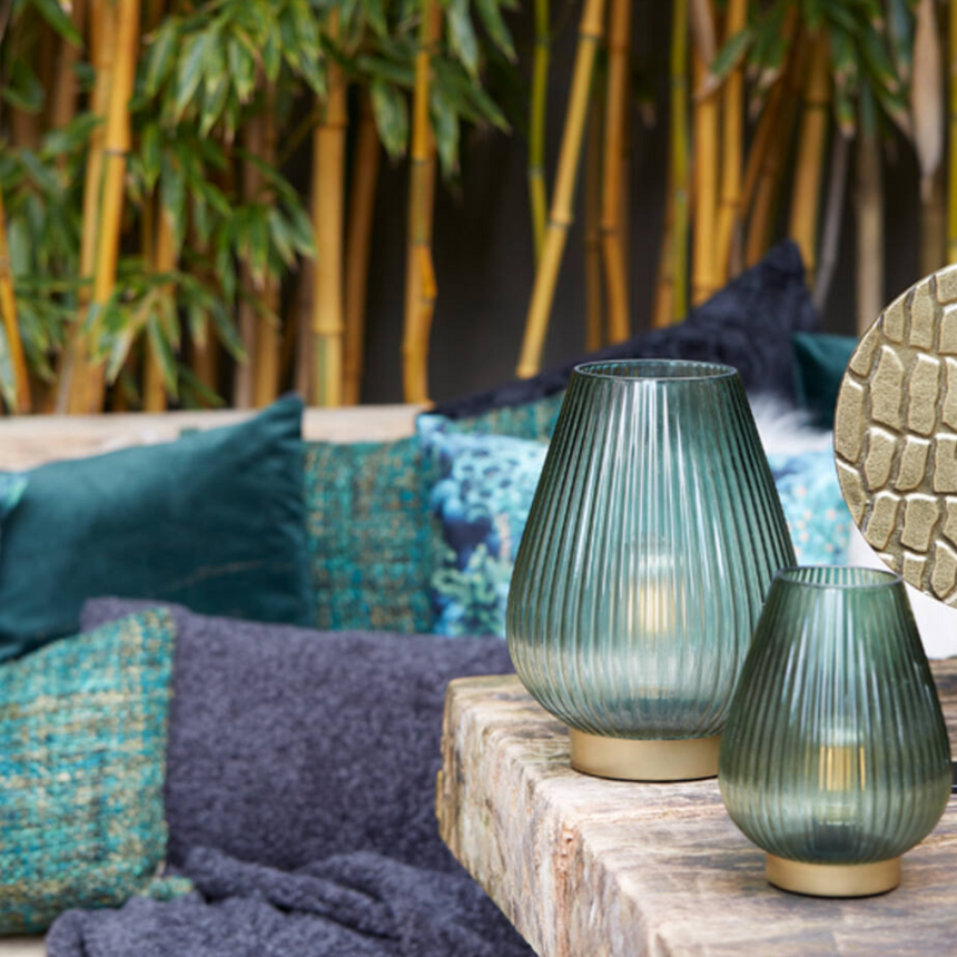 Tajera üveg asztali lámpa Ø21