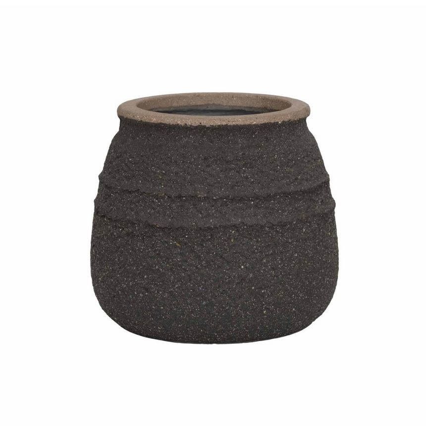 Hestia stone flower pot Ø32