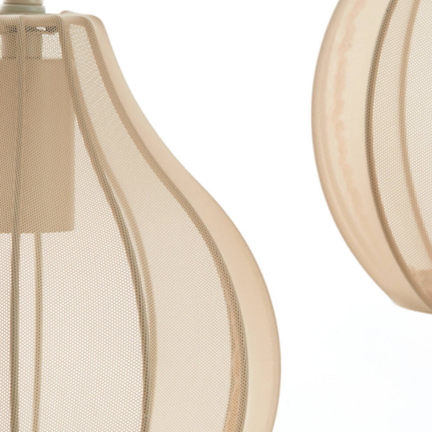 Elati fabric pendant lamp 5 bulbs