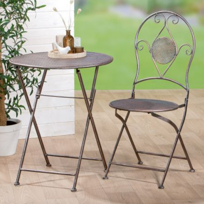 Antigua fém kerti bisztró szett