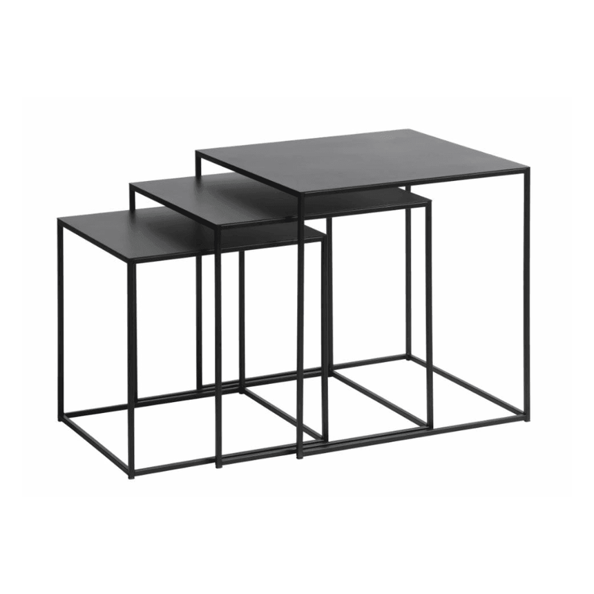 Pebble fém dohányzóasztal 3-as szettben - Dutch Home