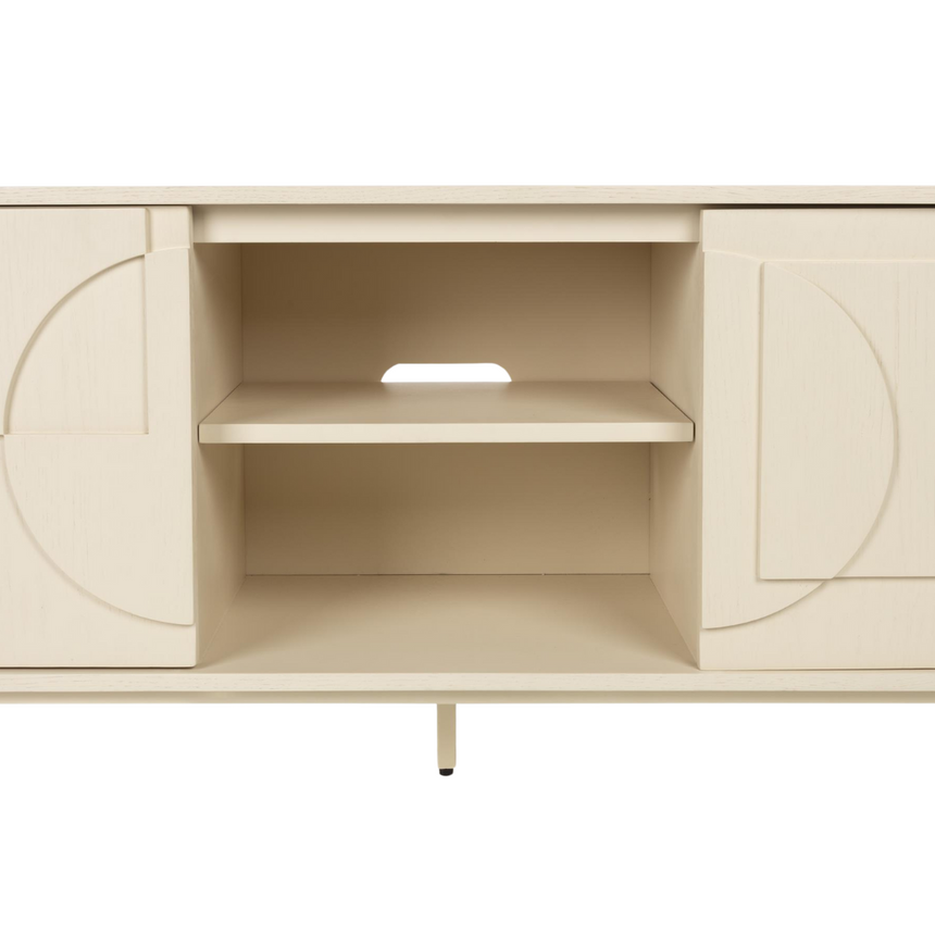 Faces wooden cabinet