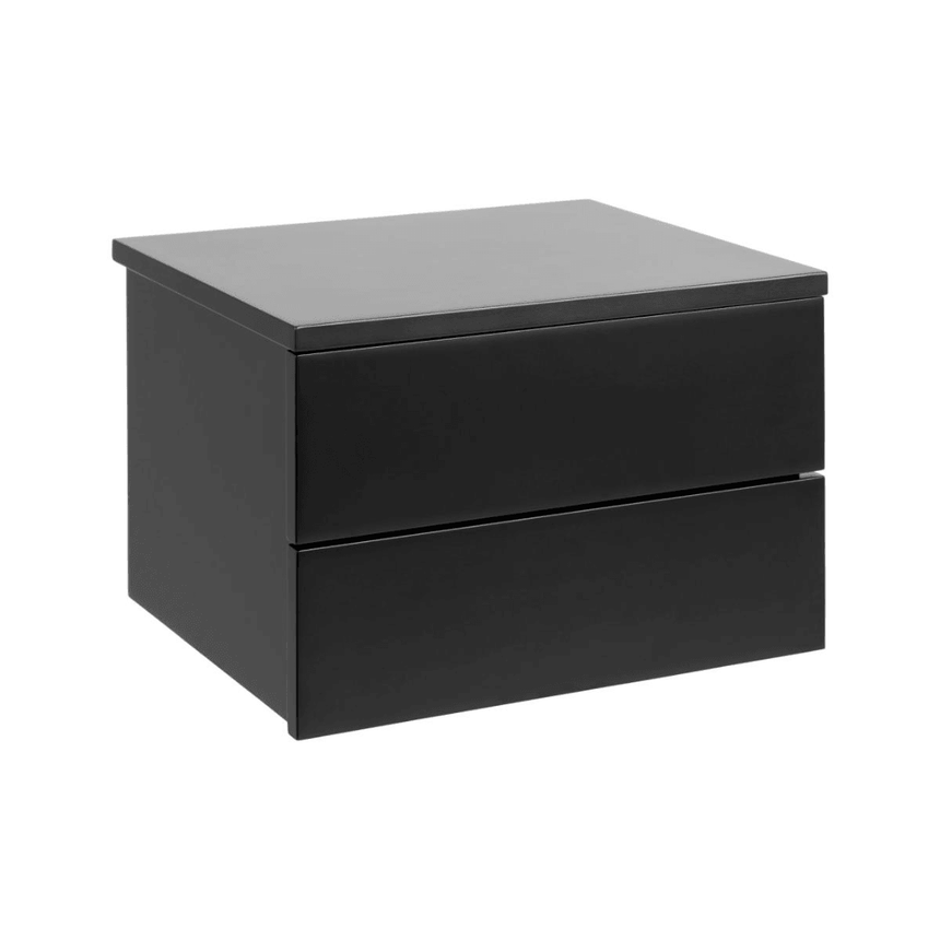 Avignon 2-drawer wall-mounted wooden bedside table